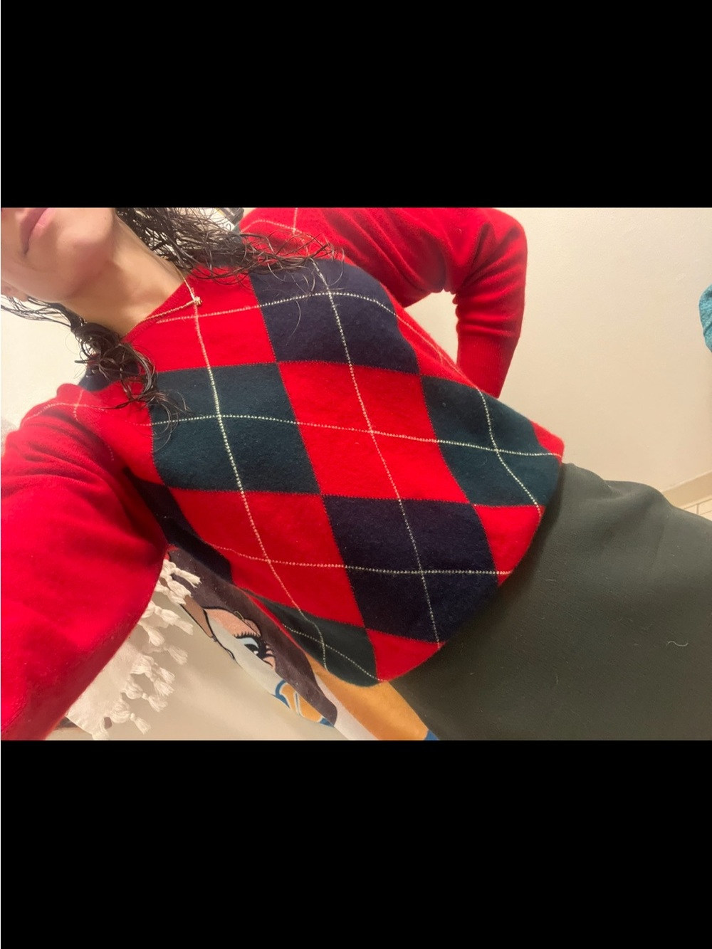 100% Cashmere Pringle of Scotland Argyle Sweater